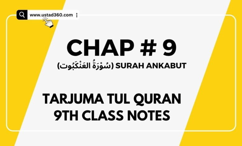 Th Tarjuma Tul Quran Notes Chap Surah Ankabut Ustad