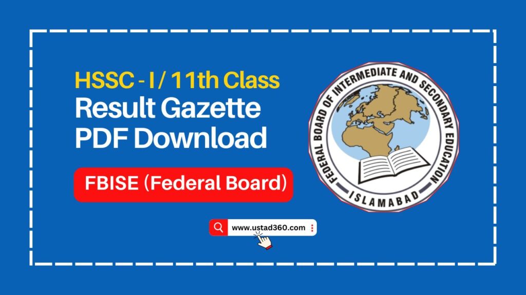 BISE Lahore Board 9th Class Result 2024 Gazette PDF Ustad360