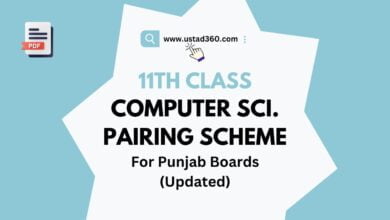 9th Class Physics Pairing Scheme 2024 for Punjab Boards - Ustad360