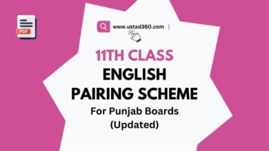 9th Class English Pairing Scheme 2024 - Ustad360