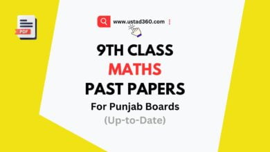 Matric Part 1 / 9th Class Mathematics Past Papers PDF