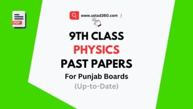 Matric 9th Class Physics Past Papers PDF for Punjab Boards