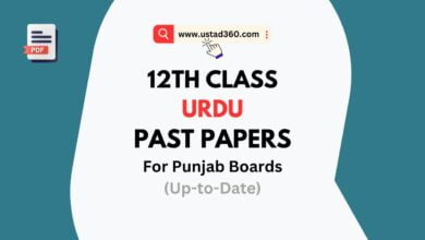 Download 2nd Year / 12th Class Urdu Past Papers PDF