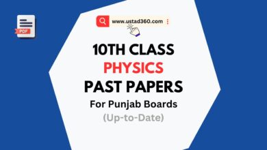 10th Class Physics Past Papers PDF for Punjab Boards